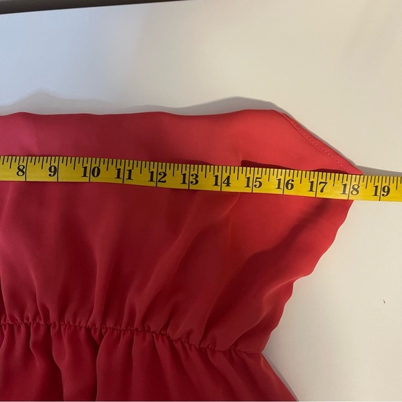 Everly Coral Sundress Flutter Sleeve Scoop Neck Dress - Picture 6 of 6